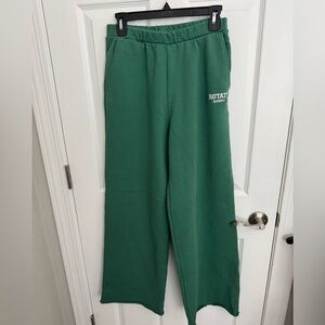 Rotate Sunday Embroidered Wide Leg Sweatpants ~ Made in Greece